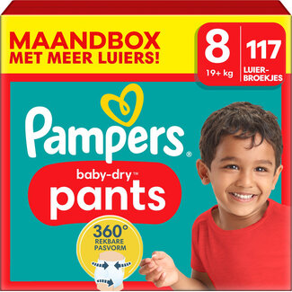 Pampers Pampers - Baby Dry Pants - Maat 8 - Maandbox - 117 luierbroekjes