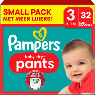 Pampers Pampers - Baby Dry Pants - Maat 3 - Small Pack - 32 luierbroekjes