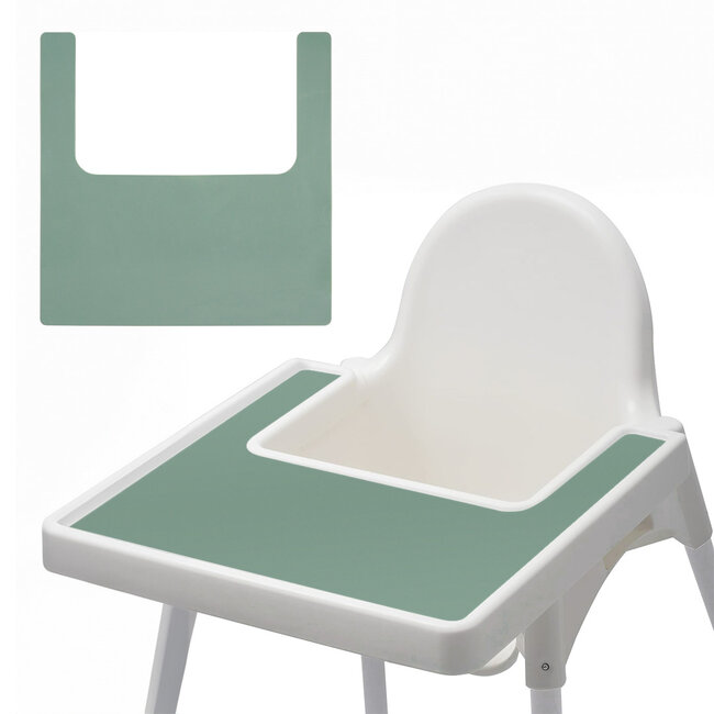 Dutsi - Placemat - voor IKEA Kinderstoel - Sage - Hygiënisch & Duurzaam