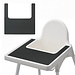 Dutsi Dutsi Placemat voor IKEA Kinderstoel - Antraciet - Hygiënisch en Duurzaam
