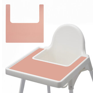 Dutsi Dutsi Placemat voor IKEA Kinderstoel - Oudroze - Hygiënisch en Duurzaam