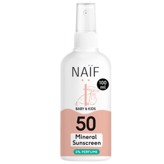 NAÏF Care B.V. Naïf - Baby & Kids - Minerale Zonnebrandspray - Parfumvrij - 100ML