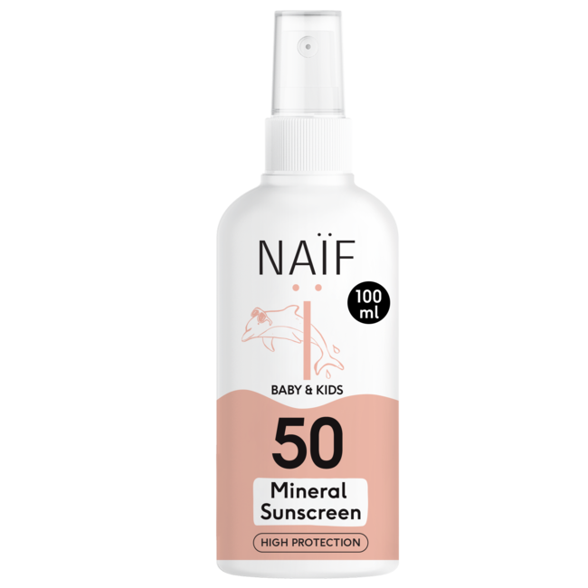 NAÏF Care B.V. Naïf - Minerale Zonnebrandspray - Baby & Kids - 100ML