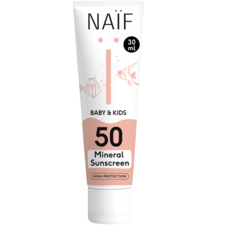 NAÏF Care B.V. Naïf - Baby&Kids - Minerale Zonnebrand - SPF50 - 30ML