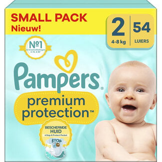 Pampers Pampers - Premium Protection - Maat 2 - Small Pack - 54 luiers - 4/8 KG