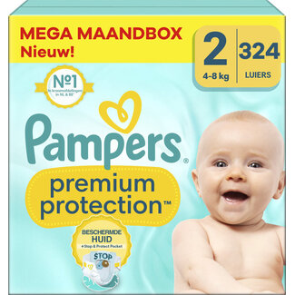 Pampers Pampers - Premium Protection - Maat 2 - Mega Maandbox - 324 luiers - 4/8 KG