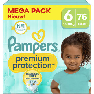 Pampers Pampers - Premium Protection - Maat 6 - Mega Pack - 76 luiers - 13/18 KG