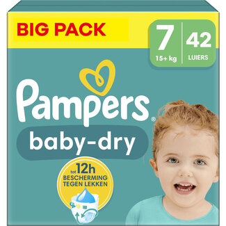 Pampers Pampers - Baby Dry - Maat 7 - Big Pack - 42 stuks - 15+ KG