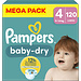 Pampers Pampers - Baby Dry - Maat 4 - Mega Pack - 120 stuks - 9/14 KG