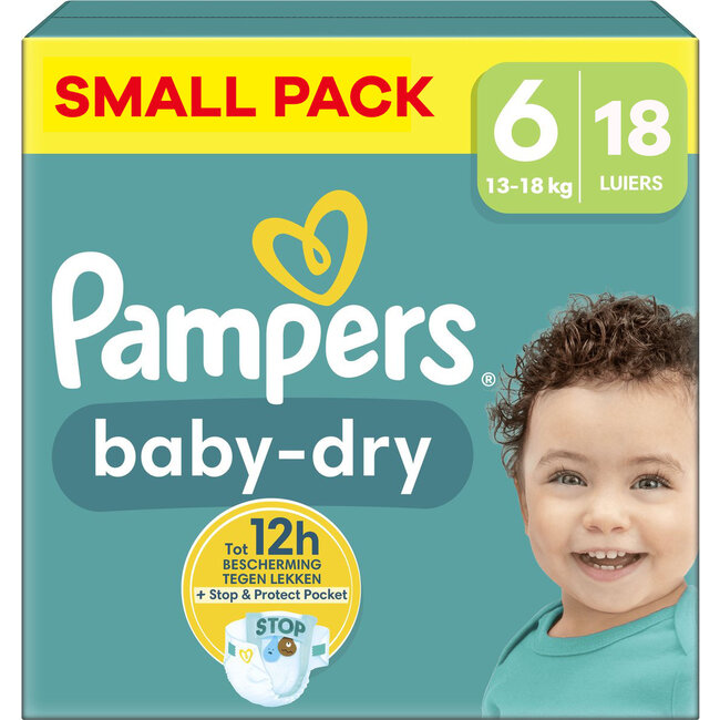 Pampers Pampers - Baby Dry - Maat 6 - Small Pack - 18 luiers - 13/18 KG