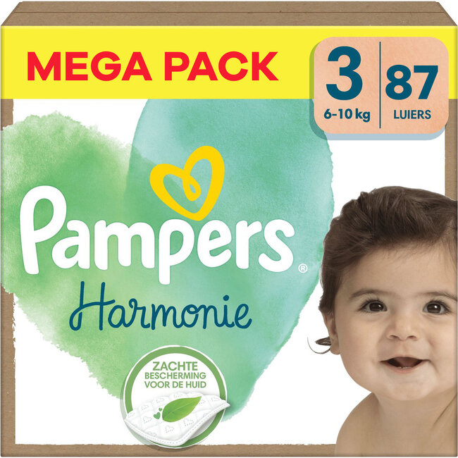 Pampers Pampers - Harmonie - Maat 3 - Mega Pack - 87 stuks - 6/10 KG