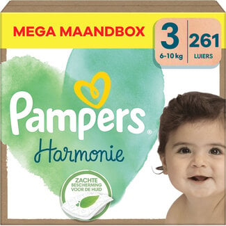 Pampers Pampers - Harmonie - Maat 3 - Mega Maandbox - 261 stuks - 6/10 KG