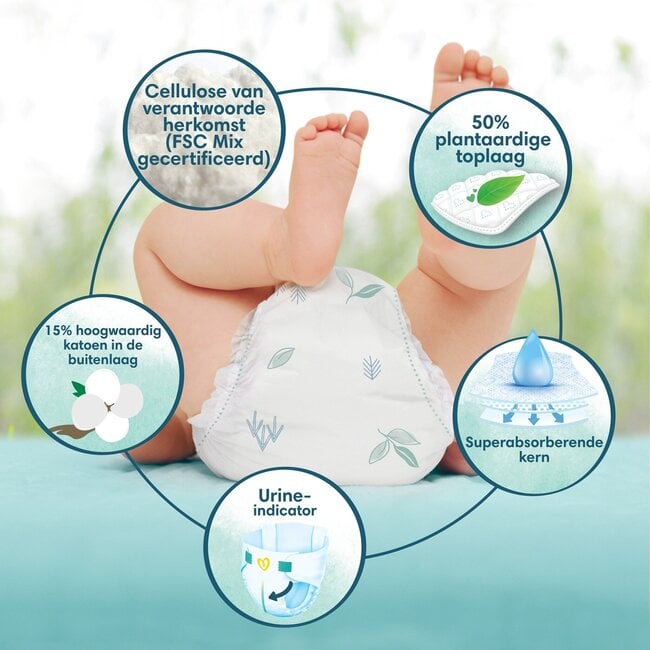 Pampers - Harmonie - Maat 4 - Mega Maandbox - 222 stuks - 9/14 KG