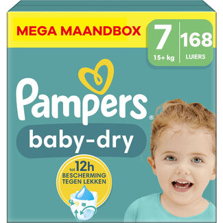 Pampers Pampers - Baby Dry - Maat 7 - Mega Maandbox - 168 stuks - 15+ KG