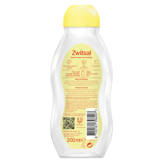 Zwitsal - Rijke Huidolie - Avocado - 200ml