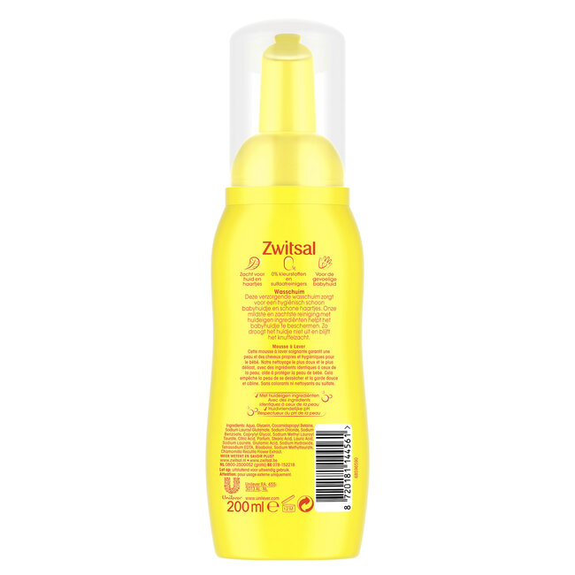Zwitsal - Baby Wasschuim - Huidvriendelijk - 200ml