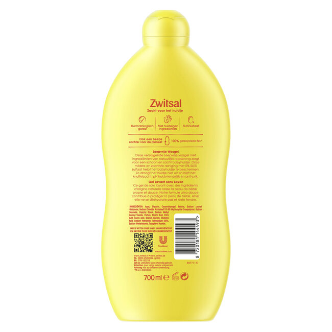 Zwitsal - Zeepvrije Wasgel - 700ml