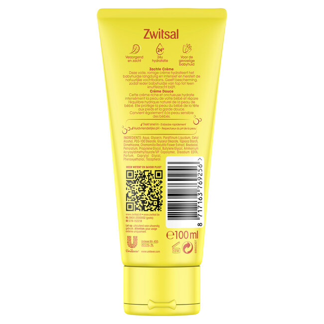 Zwitsal - Zachte Creme - 100ml
