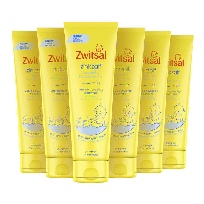 Zwitsal - Baby Zinkzalf - Tube - 6 x 100ml - Voordeelverpakking