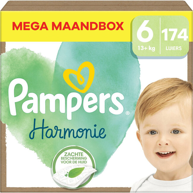 Pampers Pampers - Harmonie - Maat 6 - Mega Maandbox - 174 luiers - 13+ KG