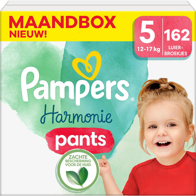 Pampers Pampers - Harmonie Pants - Maat 5 - Maandbox - 162 stuks - 12/17 KG