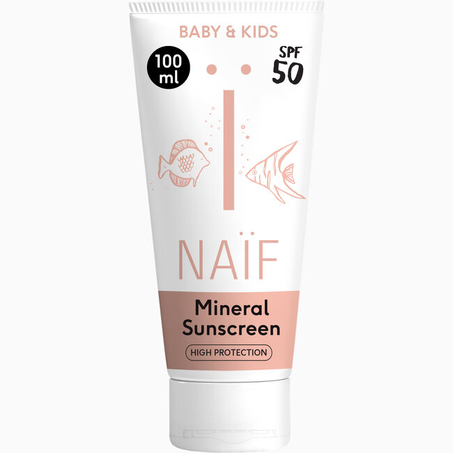 NAÏF Care B.V. Naïf - Zonnebrand Kids SPF50  - Mineral Sunscreen - 100ml