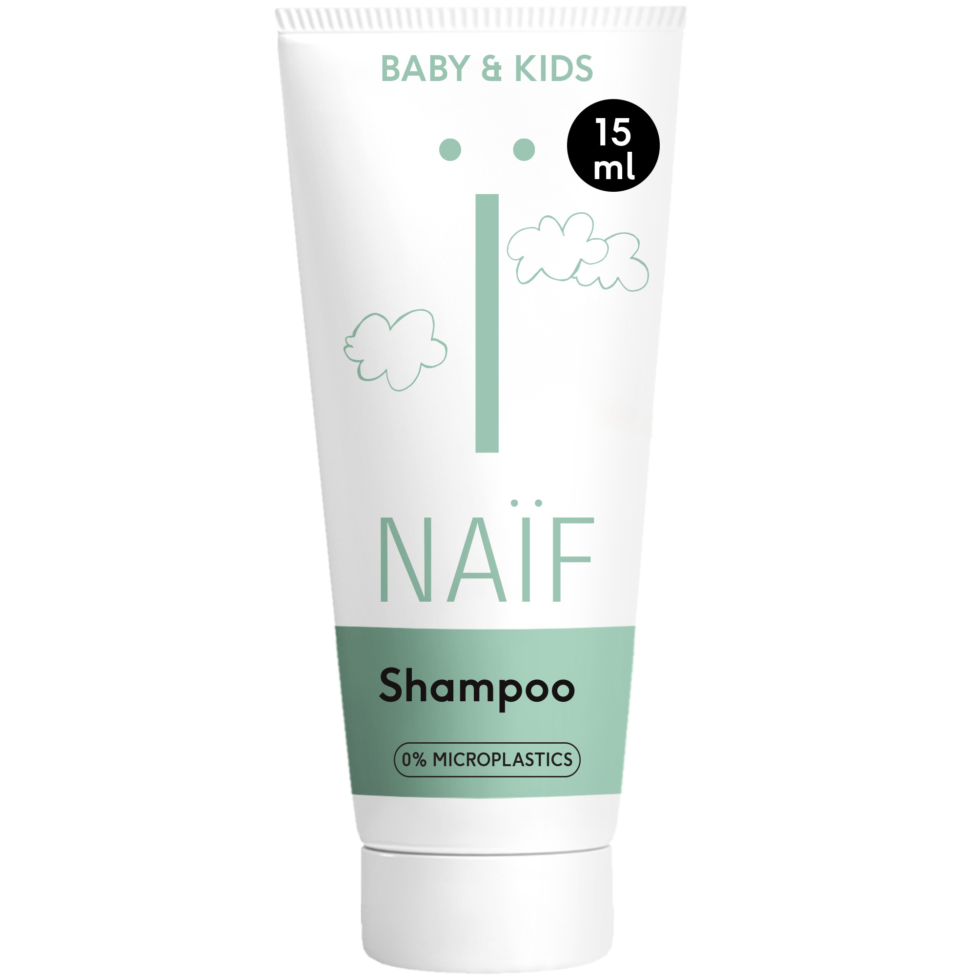 Naïf Care mini - Nourishing Baby Shampoo - 15ml - Reisverpakking