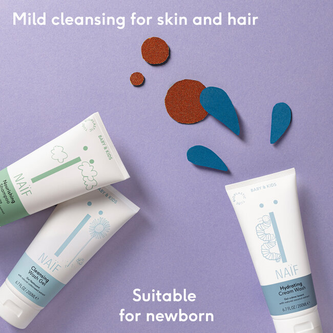 Naïf Care mini - Nourishing Baby Shampoo - 15ml - Reisverpakking