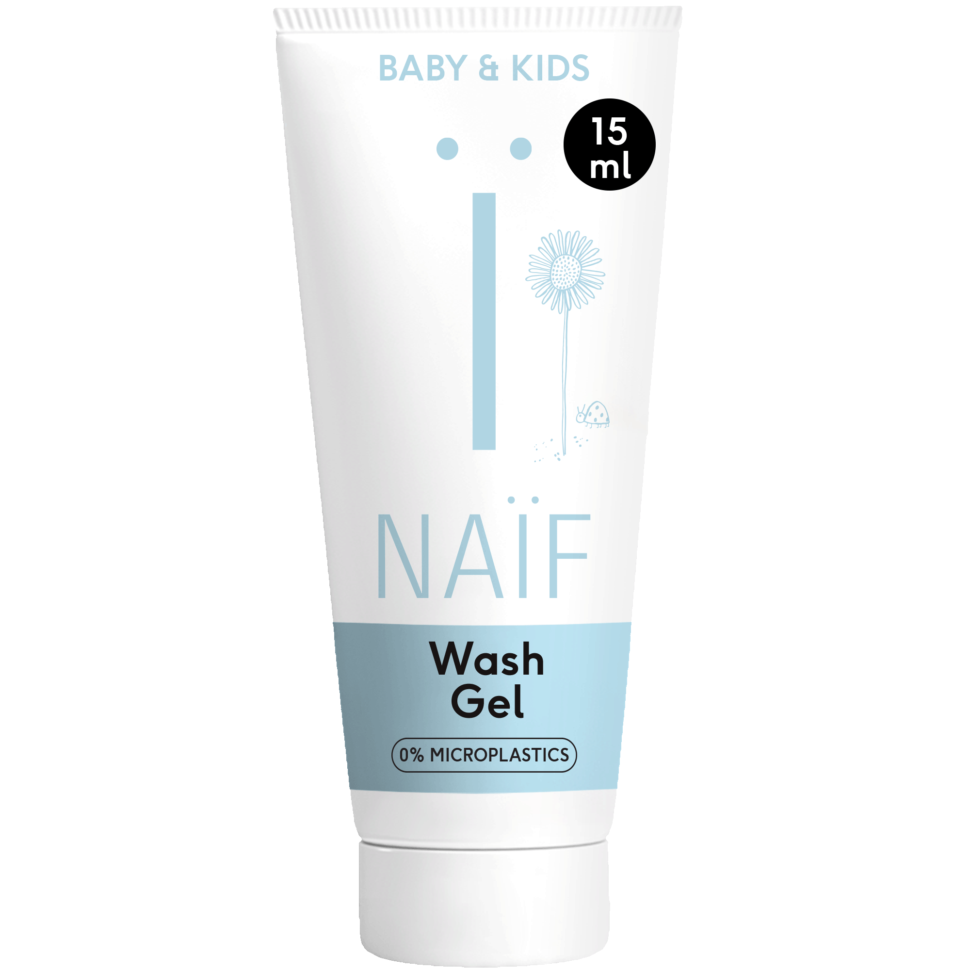 Na&iuml;f Care mini - Cleansing Wasgel - 15ml - Reisverpakking