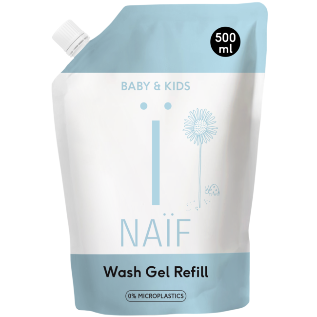 Naïf Care - Cleansing Wasgel - Navulverpakking Baby & Kids - 500ml