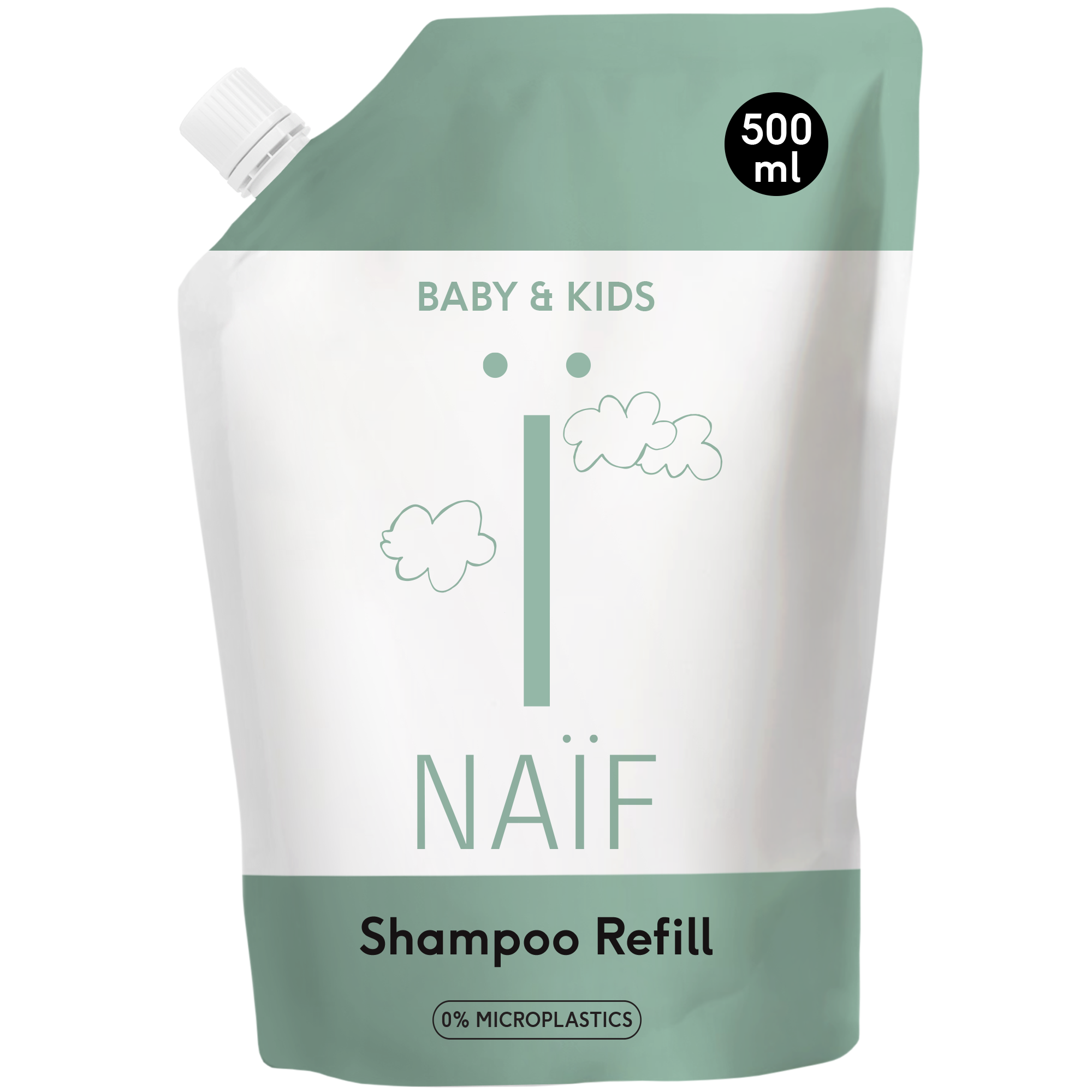 NAÏF Care B.V. Naïf Care - Nourishing Shampoo - Navulverpakking Baby &amp; Kids - 500ml