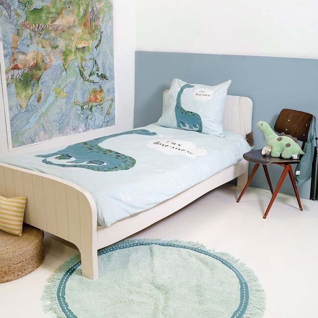 Little Monster - Kinder Dekbedovertrek - "I'm a Dino-Snore" - 140x200/220 cm + 60x70 cm