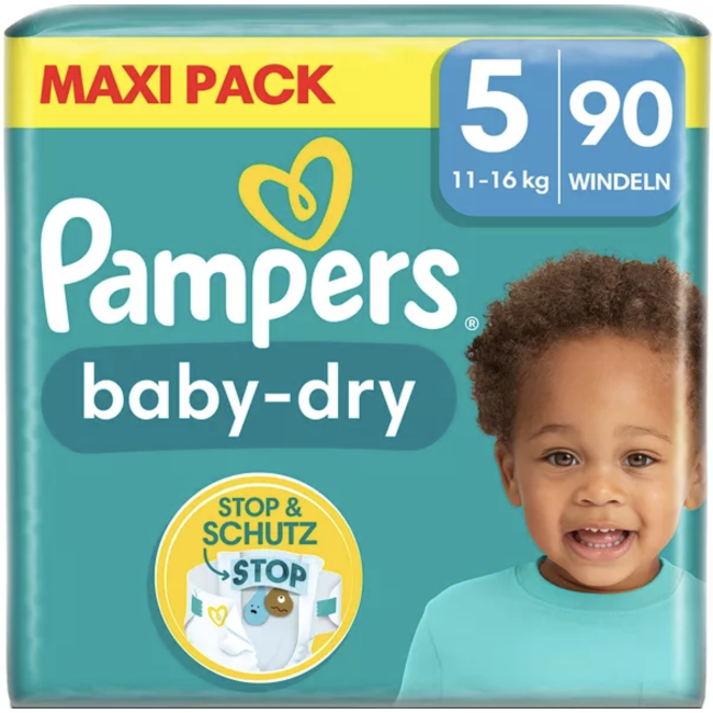 Pampers Baby Dry Maat 5 Mega Pack 90 stuks 11 16 KG Babydrogist