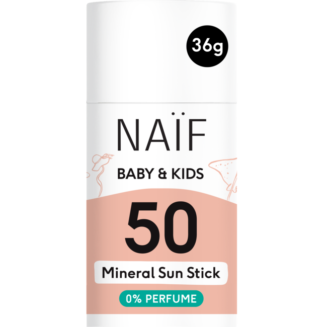NAÏF Care B.V. Naïf - Minerale Zonnebrandstick - SPF 50 - 36GR