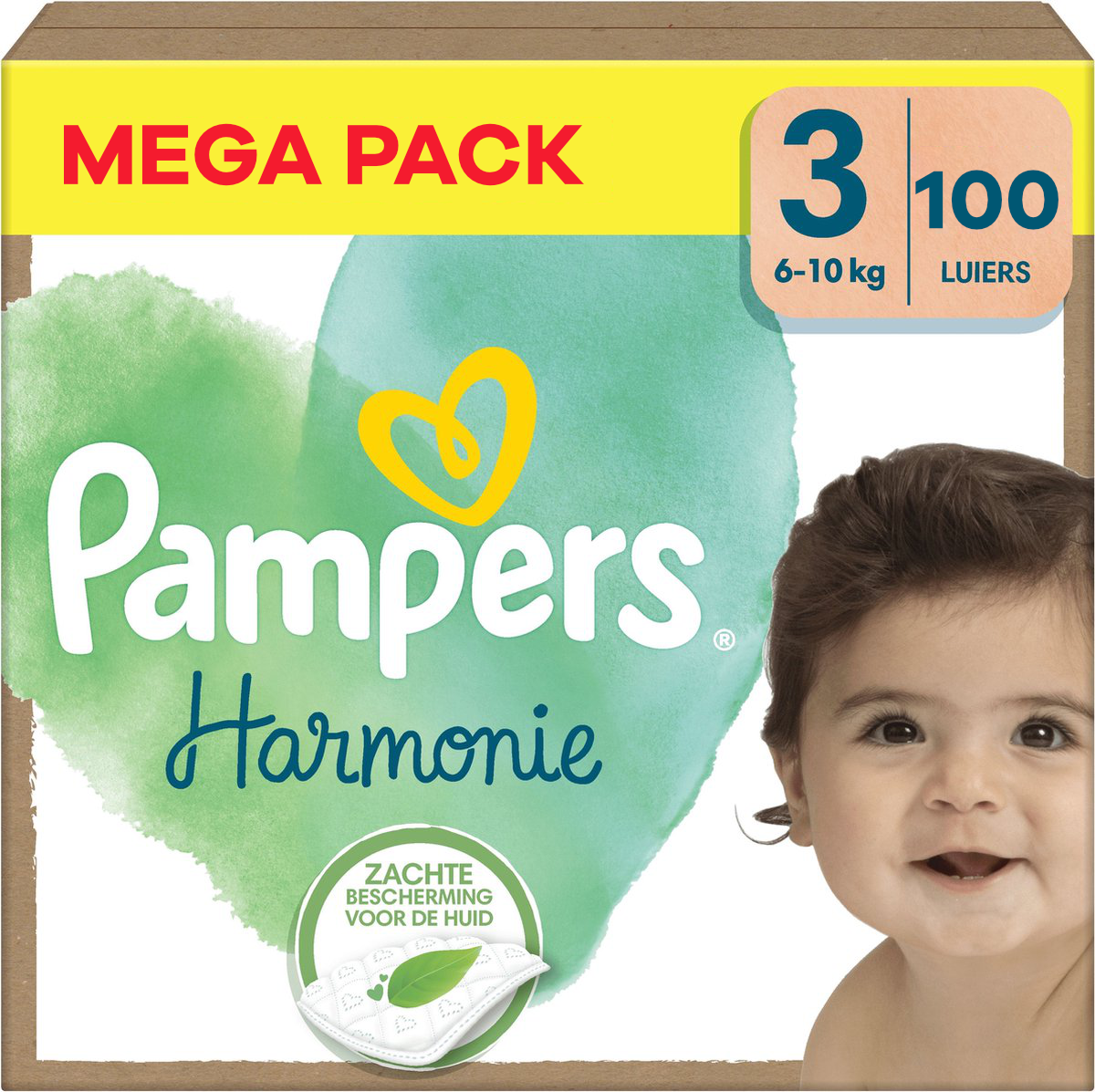 Pampers  Harmonie - Maat 3 - Mega Pack - 100 stuks - 6/10 KG