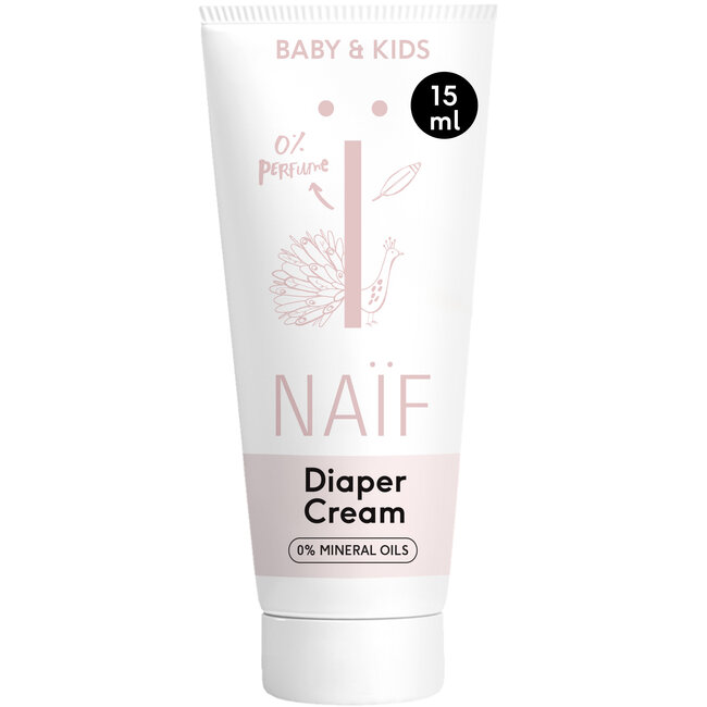 NAÏF Care B.V. Naif - Diaper Cream Mini - 0% Parfum - 15ml