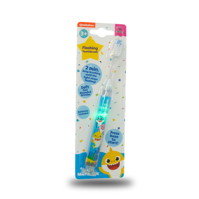Baby Shark Nickelodeon - Baby shark LED Kindertandenborstel - Blauw - 3+ Jaar