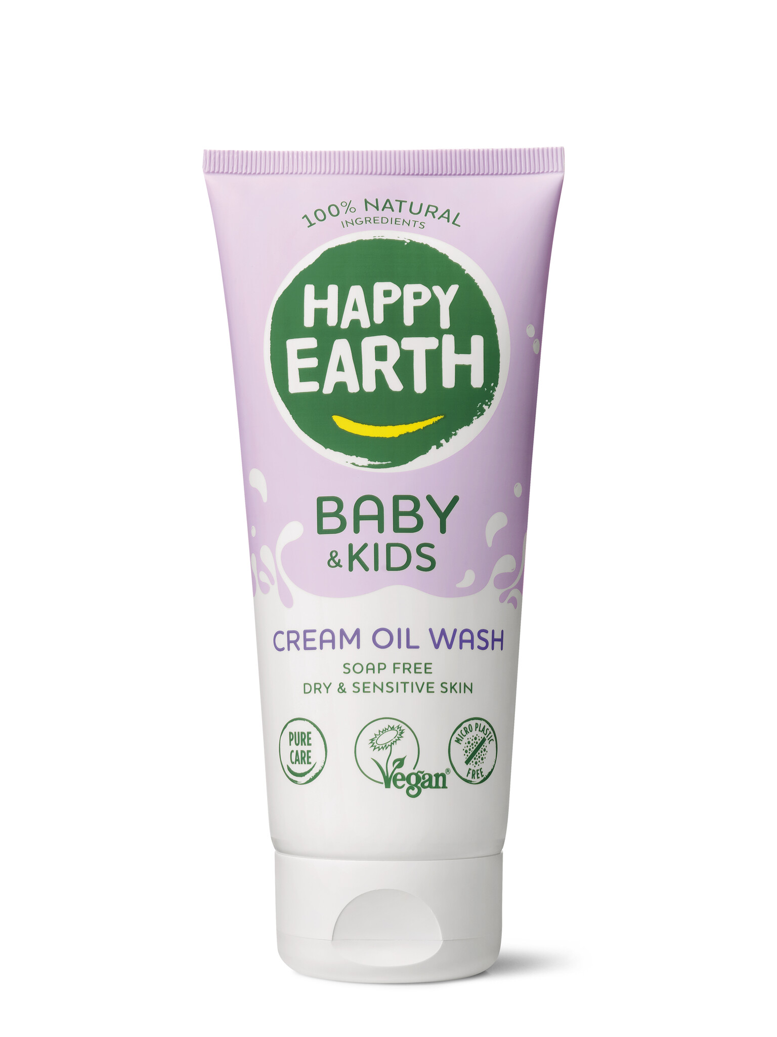 Happy Earth - Crème Olie Wasgel - Baby & Kids - 200ML