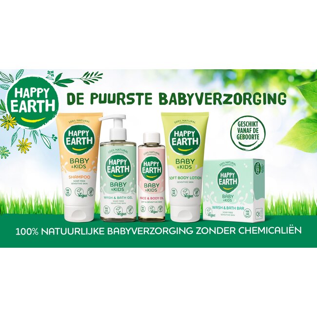 Happy Earth - Zachte Body Lotion - Baby & Kids - 200ML