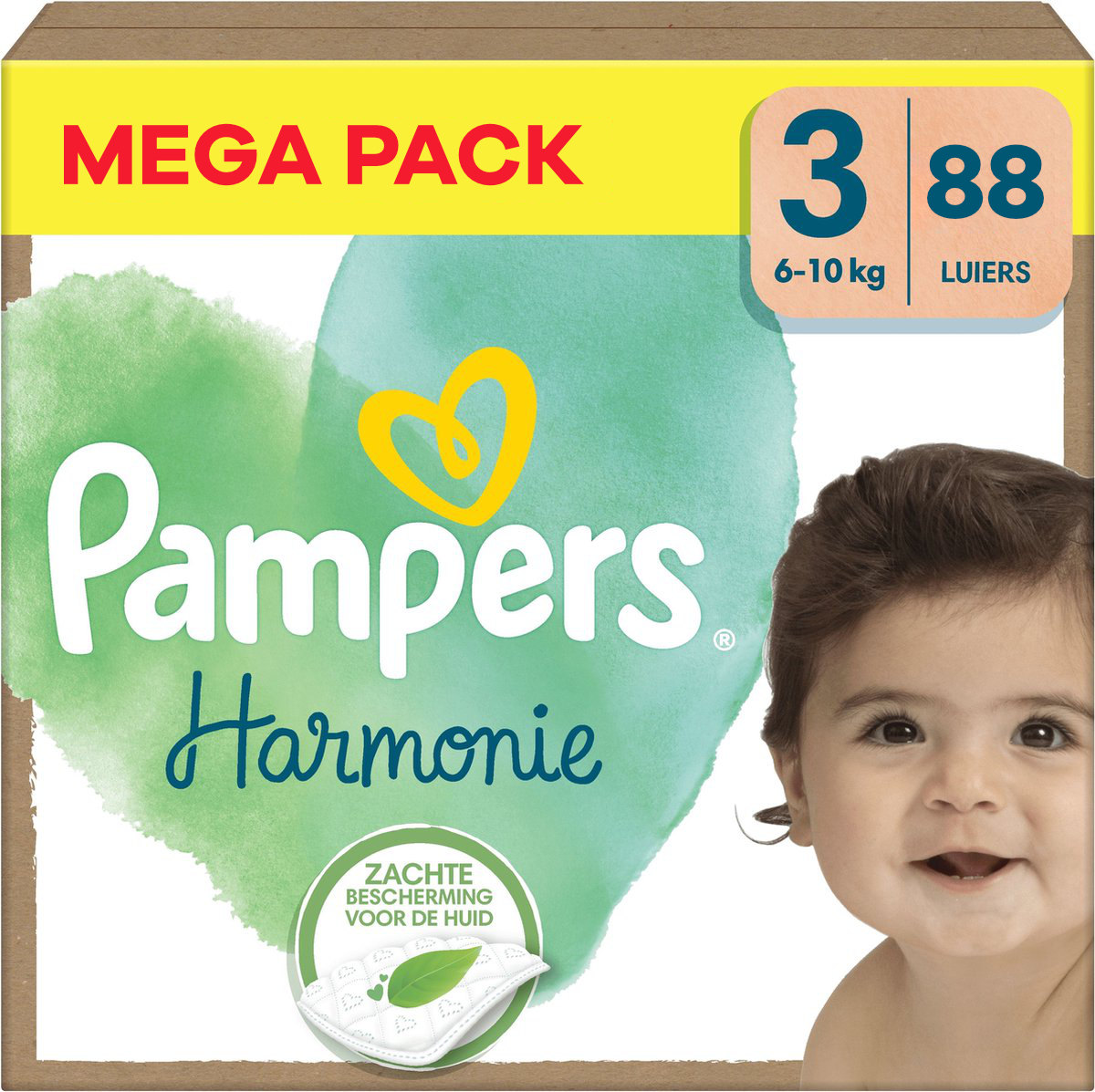 Pampers  Harmonie - Maat 3 - Mega Pack - 88 stuks - 6/10 KG