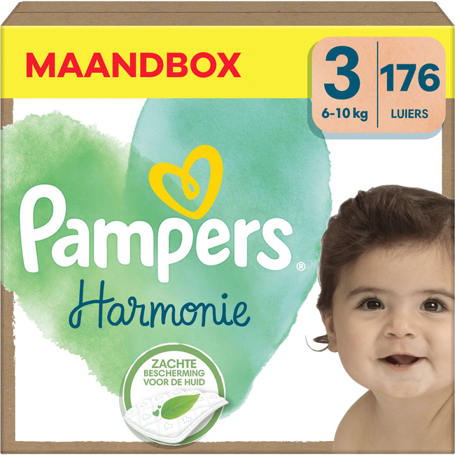 Pampers Pampers - Harmonie - Maat 3 - Maandbox - 176 stuks - 6/10 KG