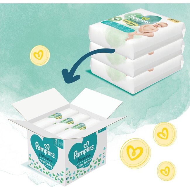Pampers - Harmonie - Maat 2 - Maandbox - 234 stuks - 4/8 KG