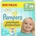 Pampers Pampers - Premium Protection - Maat 7 - Big Pack - 56 luiers - 15+ KG