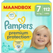 Pampers Pampers - Premium Protection - Maat 7 - Maandbox - 112 luiers - 15+ KG