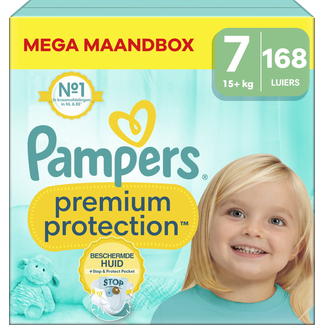 Pampers Pampers - Premium Protection - Maat 7 - Mega Maandbox - 168 luiers - 15+ KG