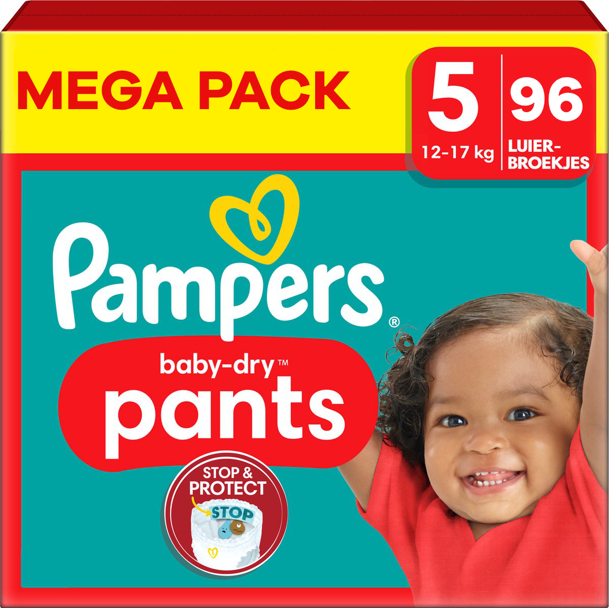 Pampers  Baby Dry Pants - Maat 5 - Mega Pack - 96 stuks - 12/17KG