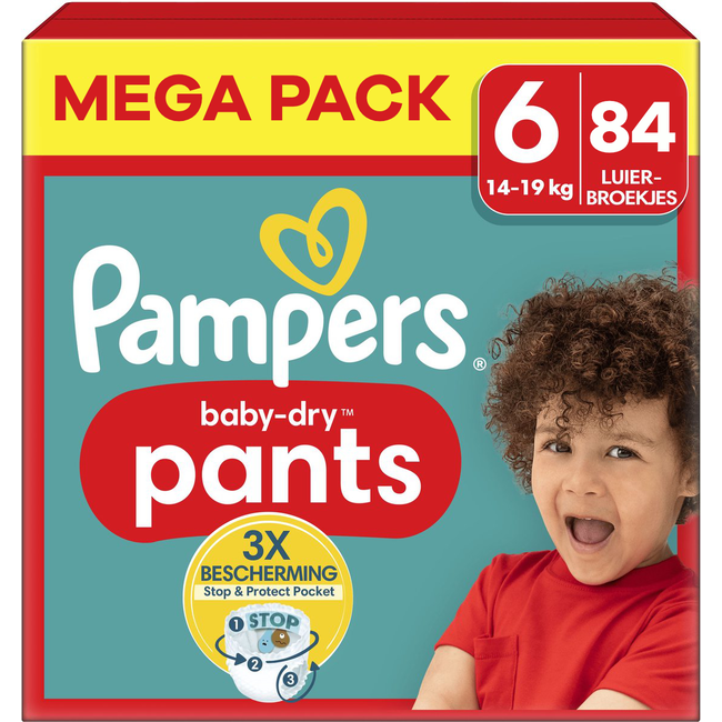 Pampers - Baby Dry Pants - Maat 6 - Mega Pack - 84 stuks - 14/19 KG