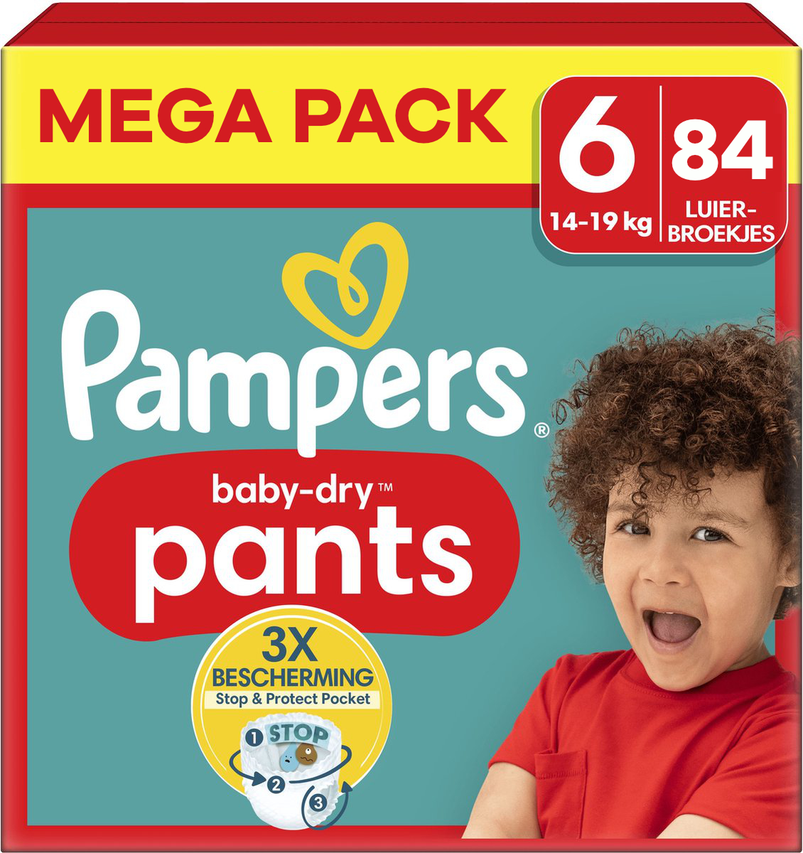 Pampers  Baby Dry Pants - Maat 6 - Mega Pack - 84 stuks - 14/19 KG