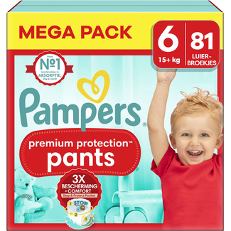Pampers Pampers - Premium Protection Pants - Maat 6 - Mega Pack - 81 stuks - 15+ KG
