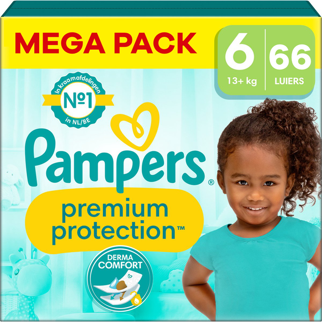 Pampers Pampers - Premium Protection - Maat 6 - Megapack - 66 luiers - 13KG